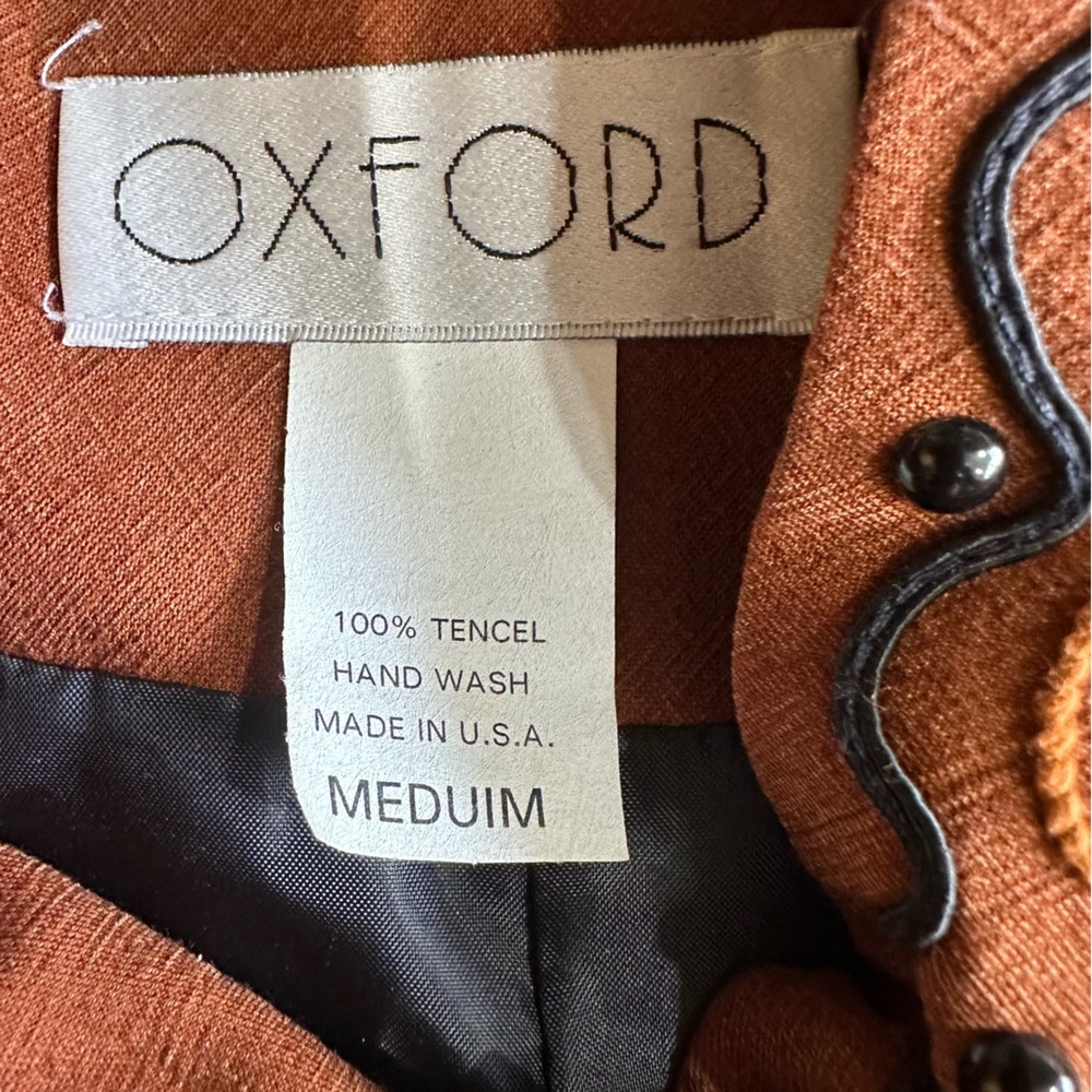Vintage Oxford Western Broomstick Skirt and Jacket Medium Made In USA - Picture 4 of 9